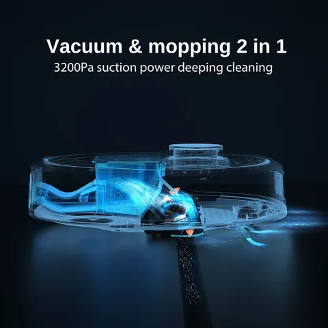 Robot Hút Bụi Thông Minh Xiaomi Roidmi Eva - 3 Trong 1 Tự Động Giặt Giẻ, Đổ Rác, Sấy Khô Cho Nhà Sạch Đẹp