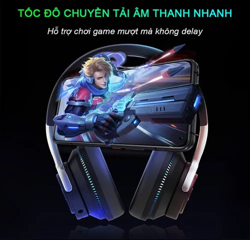 Tai Nghe Chụp Tai Bluetooth Sidotech H2 - Chống Ồn, Âm Thanh Chất Lượng Cao, Thiết Kế Đẹp, Tích Hợp Mic Đàm Thoại Tiện Lợi