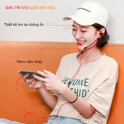 Tai nghe Gaming Sidotech G18 - Tai Nghe Điện Thoại Có Mic 360 Độ Chống Ồn, Âm Thanh Vòm 3D Cho Game Thủ