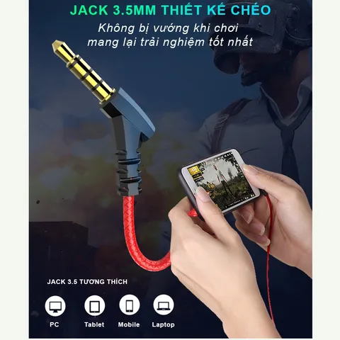 Tai nghe Gaming Sidotech G18 - Tai Nghe Điện Thoại Có Mic 360 Độ Chống Ồn, Âm Thanh Vòm 3D Cho Game Thủ
