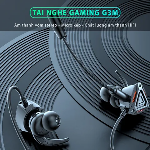 Tai nghe Gaming SIDOTECH G3M có mic chống ồn - Chất lượng âm thanh nâng cao cho game thủ PUBG, Liên Quân, FF, Tốc Chiến
