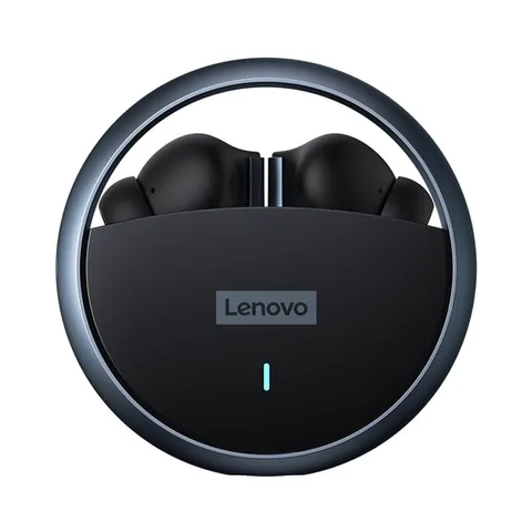 Tai nghe không dây Lenovo LP60 - Bluetooth 5.0, Âm thanh chất lượng cao, Thiết kế tiện dụng, có mic, Hộp sạc 300mAh, Thời gian nghe 8-10 giờ