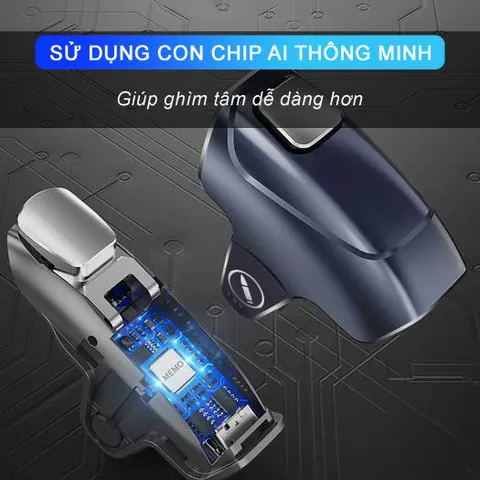 Tay Cầm Chơi Game Điện Thoại Sidotech AK02 - Hỗ Trợ Auto Tap Độ Nhạy Cao, Pin 12 Giờ, Thiết Kế Gọn Nhẹ, Phụ Kiện Đánh Game Trên Mobile