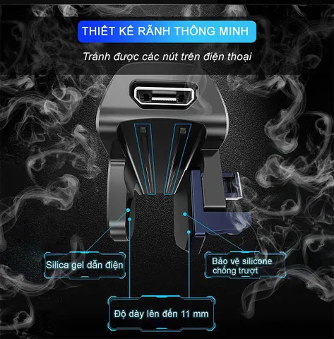 Tay Cầm Chơi Game Điện Thoại Sidotech AK02 - Hỗ Trợ Auto Tap Độ Nhạy Cao, Pin 12 Giờ, Thiết Kế Gọn Nhẹ, Phụ Kiện Đánh Game Trên Mobile