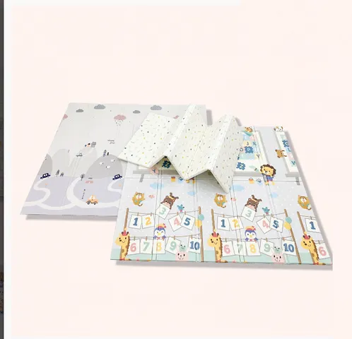 Thảm Chơi Gấp Gọn Umoo UM-0766 Cho Bé - Chất Liệu XPE Chống Nước, 2 Mặt Sử Dụng, Dày Dạn, An Toàn Cho Trẻ Em