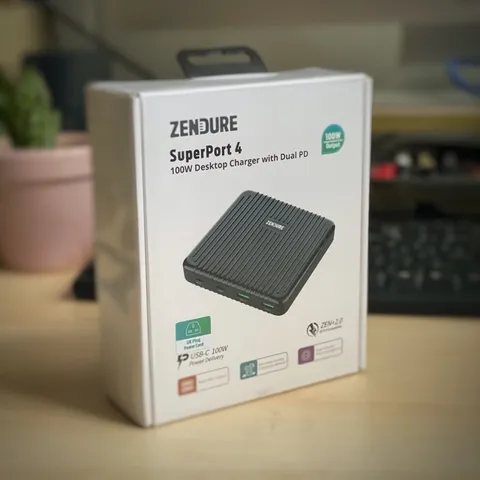 Trạm Sạc Zendure SuperPort 4 100W - Sạc Nhanh 4 Thiết Bị Đồng Thời Với 2 Cổng USB-C & USB, An Toàn & Hiệu Quả