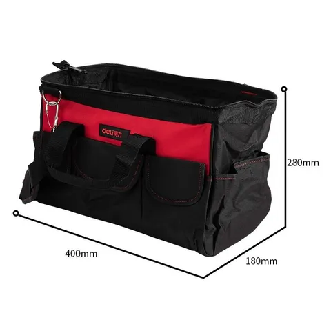 Túi Đựng Đồ Nghề Đa Năng Deli DL5862 - Chất Liệu Canvas Chống Thấm, Nhiều Ngăn Tiện Lợi, Dễ Dàng Mang Theo Khi Di Chuyển