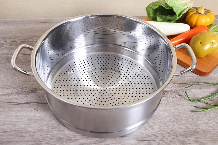 Xửng Hấp Inox 2 Quai Fivestar Không Nắp Size 32cm - Dụng Cụ Nhà Bếp Chống Gỉ Sét, Dễ Vệ Sinh, Phong Cách Châu Âu