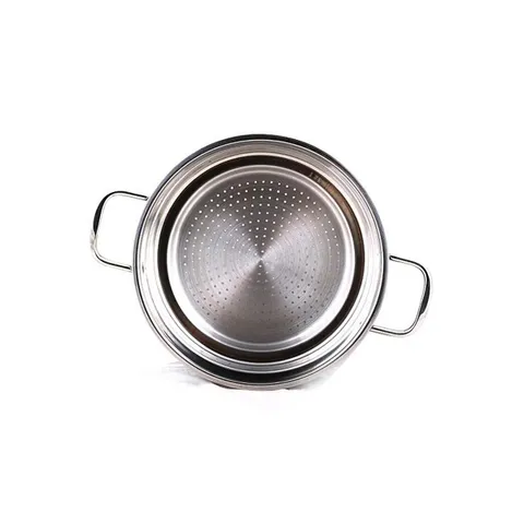 Xửng Hấp Inox 2 Quai Fivestar Không Nắp Size 32cm - Dụng Cụ Nhà Bếp Chống Gỉ Sét, Dễ Vệ Sinh, Phong Cách Châu Âu
