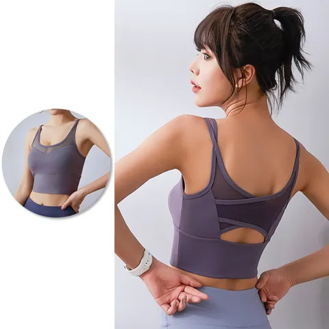 Áo Bra Tập Thể Thao Chống Sốc Amin AM008 Có Đệm Ngực – Thoải Mái Vận Động, Chất Liệu Polyester Co Giãn 4 Chiều