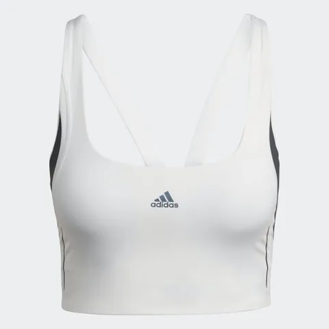 Áo Bra Thể Thao Adidas Powerimpact Luxe Hỗ Trợ Trung Cấp - Chất Liệu Co Giãn, Thấm Hút Mồ Hôi, Màu Trắng Sành Điệu cho Nữ