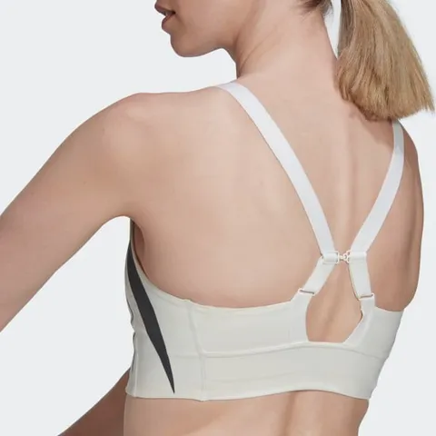 Áo Bra Thể Thao Adidas Powerimpact Luxe Hỗ Trợ Trung Cấp - Chất Liệu Co Giãn, Thấm Hút Mồ Hôi, Màu Trắng Sành Điệu cho Nữ