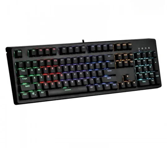 Bàn phím cơ E-Dra EK3104 RGB Led - Thiết kế Tối Giản 104 Phím Chất Liệu Nhựa ABS, Kết Nối USB Type-C, Đèn Rainbow Led