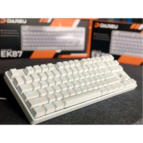 Bàn Phím Cơ Gaming Có Dây Dareu EK87 - Thiết Kế Tenkeyless, LED 7 Màu, Dành Cho Game Thủ Bắn Súng, Chất Lượng Cao