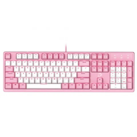 Bàn Phím Cơ Gaming DareU EK1280S - Keycap DoubleShot, Switch Tự Sản Xuất, Kết Nối USB 2.0 - Đen/Hồng - Phụ Kiện Máy Tính Chất Lượng Cao