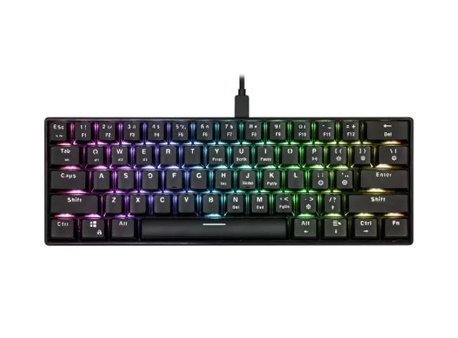 Bàn Phím Cơ Gaming E-dra EK361W V2 - Kết Nối Bluetooth 4.0, RGB 16.8 Triệu Màu, Thiết kế Nhỏ Gọn - Phụ Kiện Máy Tính Chính Hãng