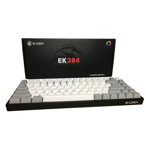 Bàn Phím Cơ Gaming E-Dra EK384 - LED RGB 16.8 Triệu Màu, Huano Switch, USB Type-C, Thiết Kế Nhỏ Gọn và Tiện Lợi