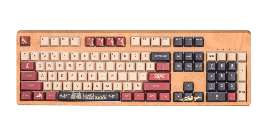 Bàn Phím Cơ Gaming Edra EK3104 Lạc Hồng 104 Phím USB Type C - Thiết Kế Cổ Điển, Phản Xạ Nhanh Dành Cho Game Thủ