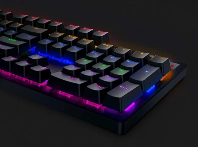 Bàn Phím Cơ Gaming Rapoo V500SE Blue Switch USB - LED Rainbow Hiệu Năng Cao, Phím Clicky Chuyên Dụng Cho Game Thủ
