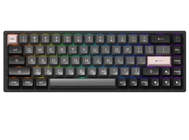 Bàn phím cơ không dây Akko 3068B - Bluetooth 5.0, Wireless 2.4Ghz, Hotswap 68 phím sáng RGB, nhẹ, bền, tối ưu cho game và văn phòng