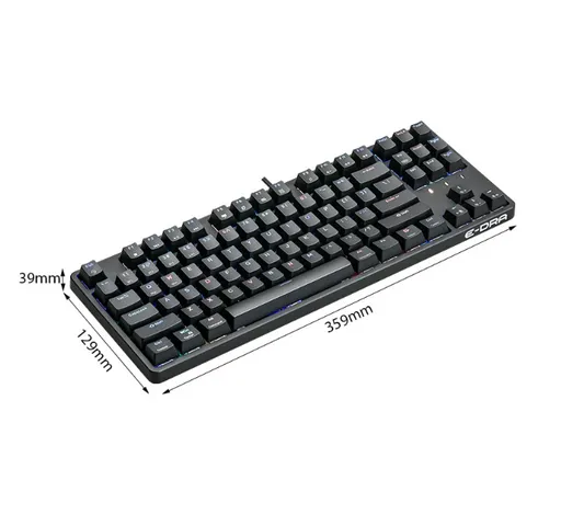 Bàn Phím Cơ Không Dây E-DRA EK3187W RGB - Kết Nối 2.4Ghz, Bluetooth & USB, Đèn LED RGB, Phù Hợp Với Windows và MAC
