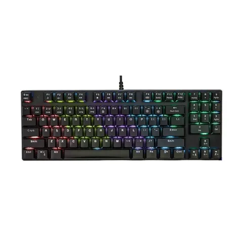 Bàn phím Gaming E-Dra EK389 V2 LED Rainbow 89 phím cơ - Switch Outemu bền bỉ, LED 7 màu nổi bật - Phụ kiện máy tính cho game thủ