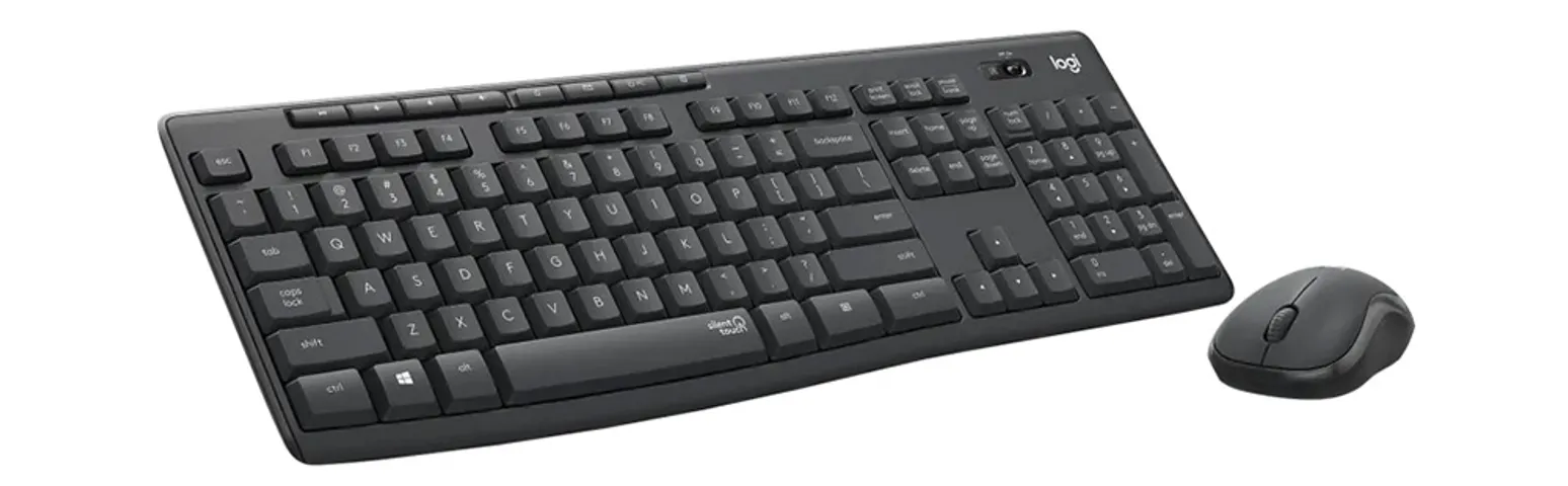 Bộ Bàn Phím + Chuột Không Dây Logitech MK295 Silent - Công Nghệ Giảm Tiếng Ồn, Kết Nối 2.4GHz, Phạm Vi 10m