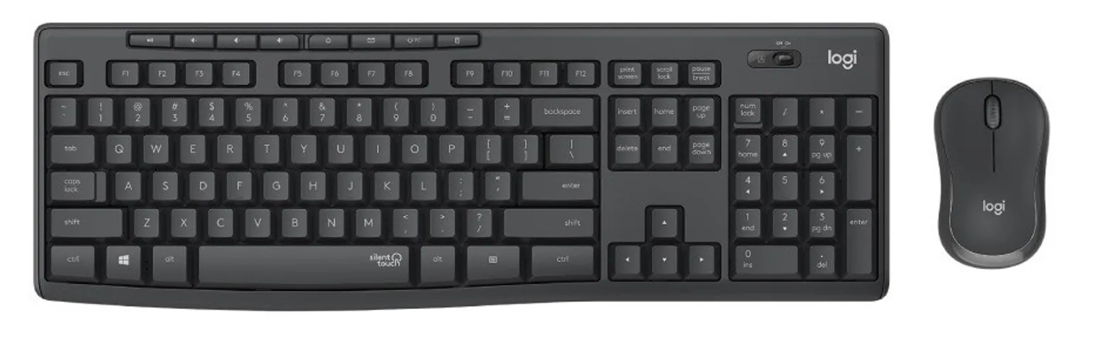Bộ Bàn Phím + Chuột Không Dây Logitech MK295 Silent - Công Nghệ Giảm Tiếng Ồn, Kết Nối 2.4GHz, Phạm Vi 10m
