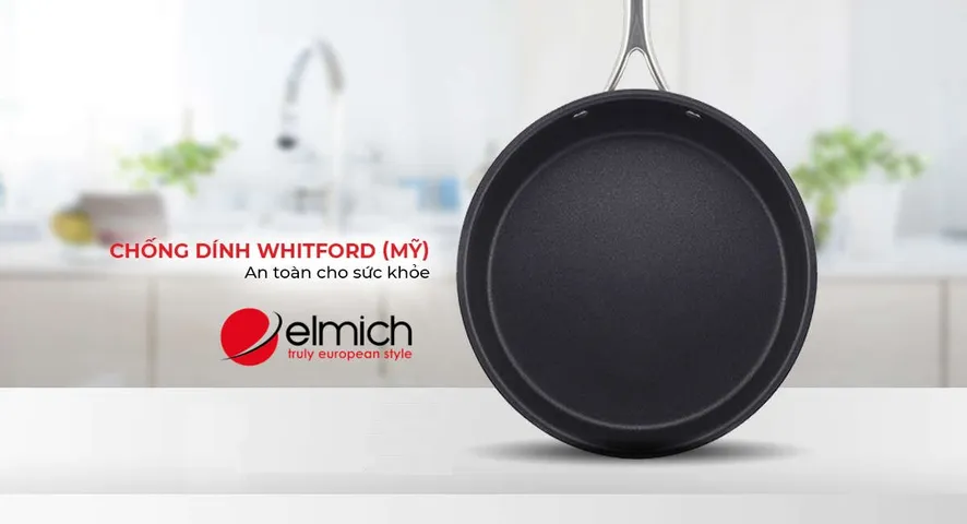 Bộ Nồi Quánh và Chảo Inox 5 Đáy Elmich Baby EL3795 - Kích Thước 16cm, Chống Dính, Thích Hợp Nấu Ăn Nhỏ Cho Bé, Tiện Dụng Hàng Ngày
