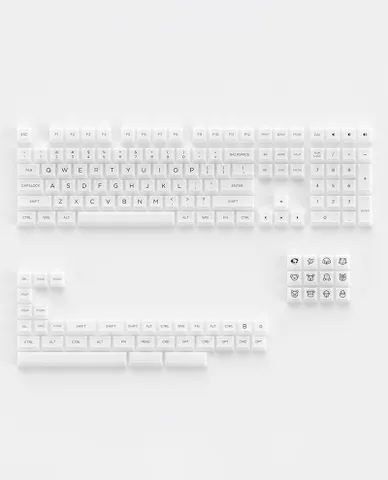 Bộ Nút Phím Cơ Trong Suốt Xuyên LED Akko Keycap Set ASA Clear - Keycap Bền Đẹp, Chống Xước, 155 Nút Cho Trải Nghiệm RGB Tuyệt Hảo
