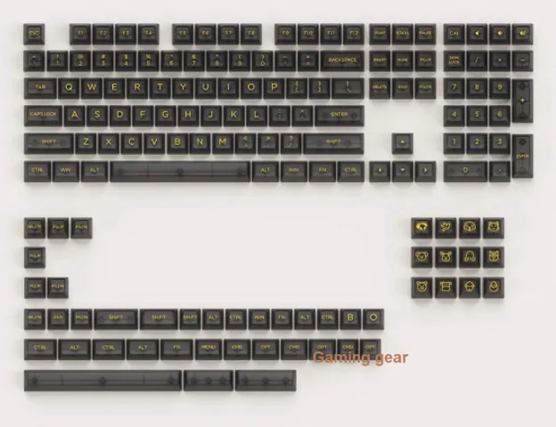Bộ Nút Phím Cơ Trong Suốt Xuyên LED Akko Keycap Set ASA Clear - Keycap Bền Đẹp, Chống Xước, 155 Nút Cho Trải Nghiệm RGB Tuyệt Hảo