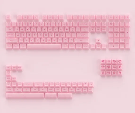 Bộ Nút Phím Cơ Trong Suốt Xuyên LED Akko Keycap Set ASA Clear - Keycap Bền Đẹp, Chống Xước, 155 Nút Cho Trải Nghiệm RGB Tuyệt Hảo