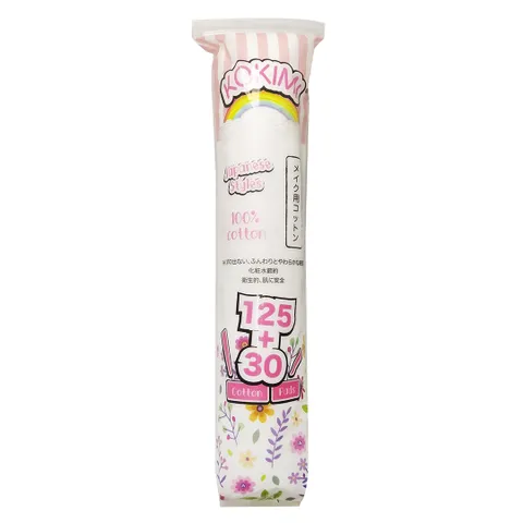Bông Tẩy Trang Tròn Mihoo Kokimi Cotton Pads - 210 Miếng - Chất Liệu Cotton Tự Nhiên, Không Gây Kích Ứng Da, Tẩy Trang Dễ Dàng