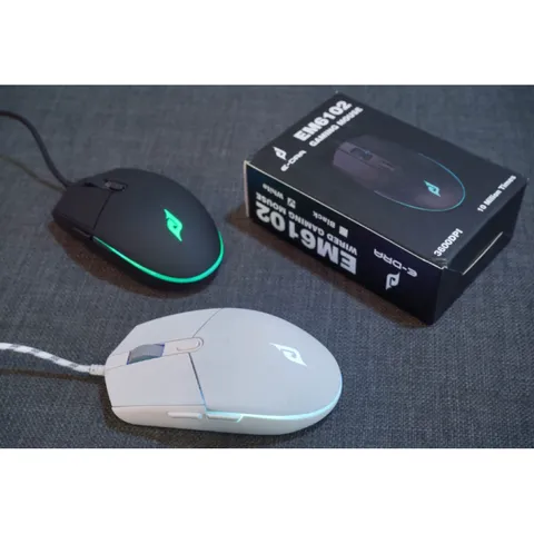 Chuột Gaming Có Dây E-dra EM6102 LED 7 Màu - Thiết Kế Nhỏ Gọn, Độ Nhạy Cao, Phù Hợp Gaming và Văn Phòng