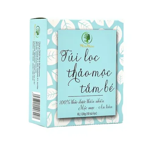 Combo 3 Hộp Túi Lọc Thảo Mộc Tắm Cho Bé Wonmom B002 - Chiết Xuất Tự Nhiên Giúp Làm Sạch, Mát Da Và Ngăn Ngừa Rôm Sảy
