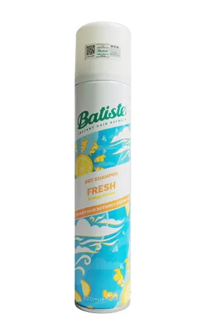 Dầu Gội Khô Batiste Tóc Dầu - Giải Pháp Tiện Lợi Không Cần Nước, Tươi Mát, Bồng Bềnh, Hương Floral 200ml