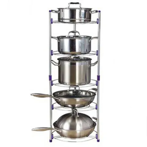 Giá để xoong nồi inox 5 tầng Kalpen GXIN5K98 - Thiết kế hiện đại, bền đẹp, chịu lực tối đa cho nhà bếp tiện nghi