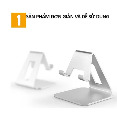Giá đỡ điện thoại và máy tính bảng Tamayoko hợp kim nhôm - Chắc chắn, sang trọng, thiết kế gấp gọn, chống trượt - Phụ kiện tiện lợi cho mọi nơi