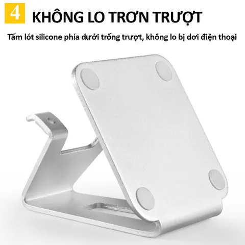 Giá đỡ điện thoại và máy tính bảng Tamayoko hợp kim nhôm - Chắc chắn, sang trọng, thiết kế gấp gọn, chống trượt - Phụ kiện tiện lợi cho mọi nơi