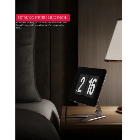 Giá Đỡ Hợp Kim Nhôm Tamayoko P10 - Giá Đỡ Điện Thoại Và iPad Gấp Gọn Tiện Lợi, Tinh Tế, Điều Chỉnh Góc Nhìn Bạn Yêu Thích
