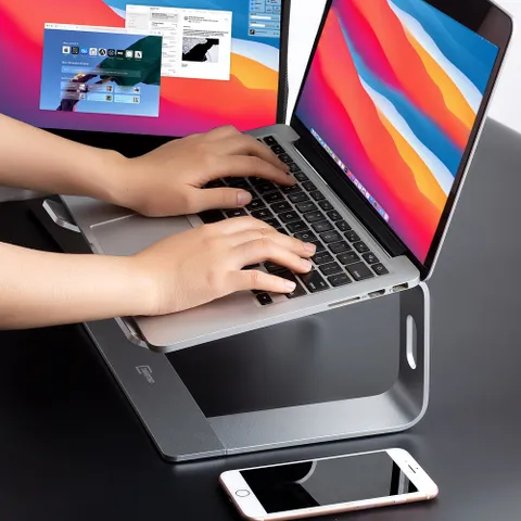 Giá Đỡ Laptop Hợp Kim Nhôm Tamayoko FS089 - Gọn Nhẹ, Tháo Rời, Tản Nhiệt Tốt Cho Laptop 10-17 Inch