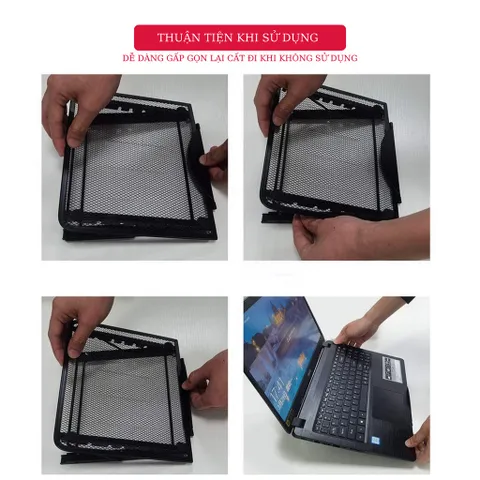 Giá Đỡ Tản Nhiệt Máy Tính Xách Tay Tamayoko FS085 - Hợp Kim Nhôm Bền, Thiết Kế Lưới Thoáng Khí, Phù Hợp Laptop Dưới 15 Inch
