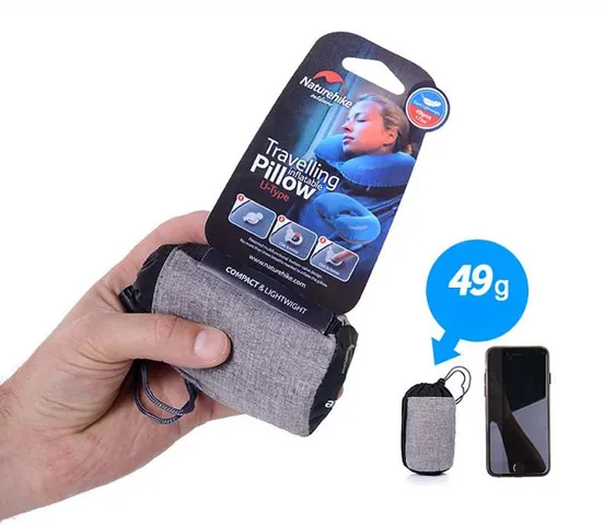 Gối Hơi Chữ U Du Lịch Naturehike NH17T013-U - Gối Thoải Mái Tiện Lợi Cho Cắm Trại & Dã Ngoại, Thiết Kế Thông Minh, Nhẹ Nhàng Vận Chuyển