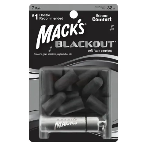 Hộp 7 Đôi Nút Bịt Tai Soft Foam Mack's - Giảm Tiếng Ồn Hiệu Quả Dành Cho Ngủ, Học Tập, Du Lịch, Sự Kiện Ồn Ào