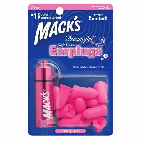 Hộp 7 Đôi Nút Bịt Tai Soft Foam Mack's - Giảm Tiếng Ồn Hiệu Quả Dành Cho Ngủ, Học Tập, Du Lịch, Sự Kiện Ồn Ào