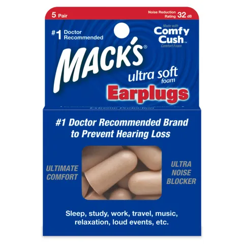 Hộp Trọn Bộ Du Lịch Mack's - Bịt Tai Chống Ồn, Bịt Mắt Ngủ, Gối Hơi Tiện Dụng Cho Chuyến Đi Bay và Bơi Lội