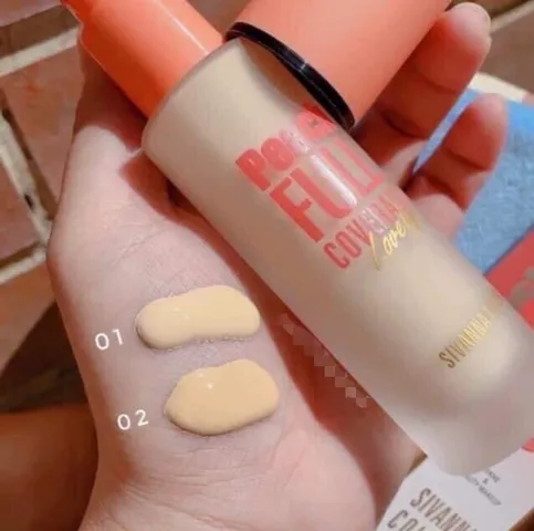 Kem Nền Che Phủ Sivanna Peach Coverage Lovely HF5044 - Trang Điểm Tự Nhiên, Độ Che Phủ Cao, Dành Cho Da Sáng Và Tự Nhiên, 35ml
