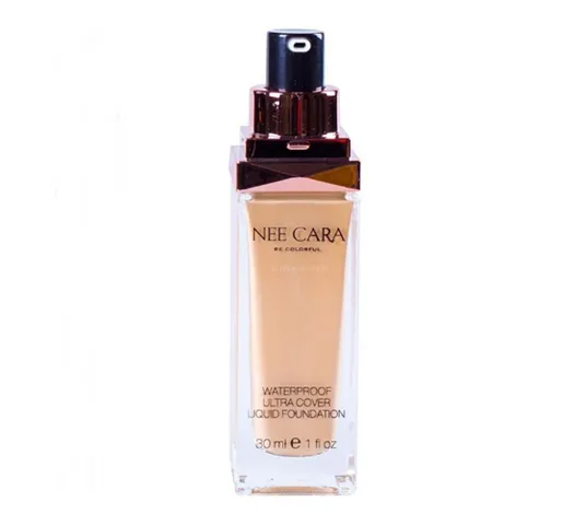 Kem nền Nee Cara Waterproof Ultra Cover Liquid Foundation N589 - Che Phủ Hoàn Hảo, Lâu Trôi, Dễ Tán, Dung Tích 30ml