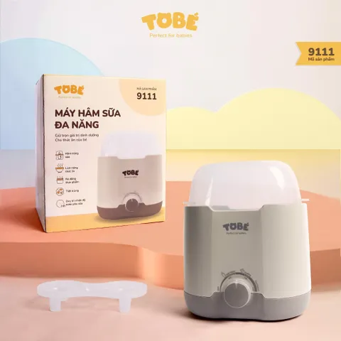 Máy Hâm Sữa Đa Năng 2 Bình Cổ Rộng ToBé MS 9111 - Giữ Nóng Thức Ăn, Tiết Kiệm Điện, Dành Cho Mẹ Bỉm Sữa Chăm Sóc Bé Yêu