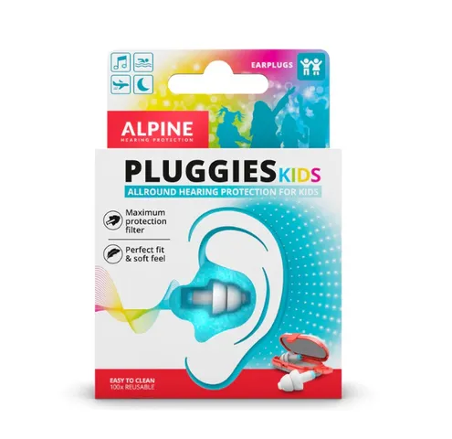 Nút Bịt Tai Chống Ồn Đi Bơi Cho Trẻ Em Alpine Pluggies Kid - Bảo Vệ Thính Giác, Chống Nước, An Toàn Khi Vui Chơi